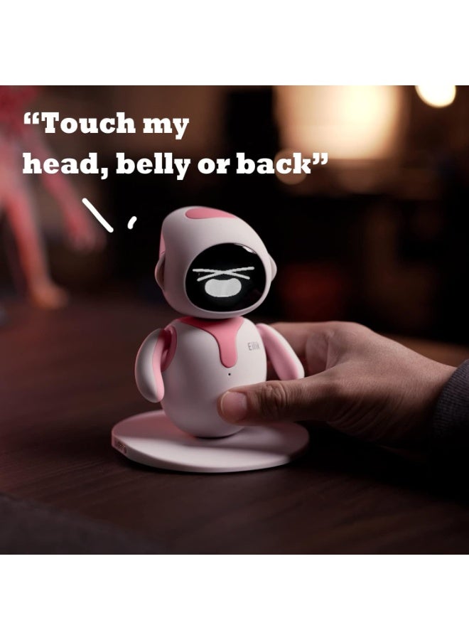 Eilik ENERGIZE LAB Eilik Pink - Touch Interactive Toys, Cute Robot Pets with Abundant Emotions. Idle Animations&Mini-Games, Unique Gift for Girls & Boys. Support Update. - Image 2